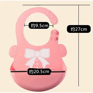 HOT SALE Food grade waterproof custom silicone baby bib