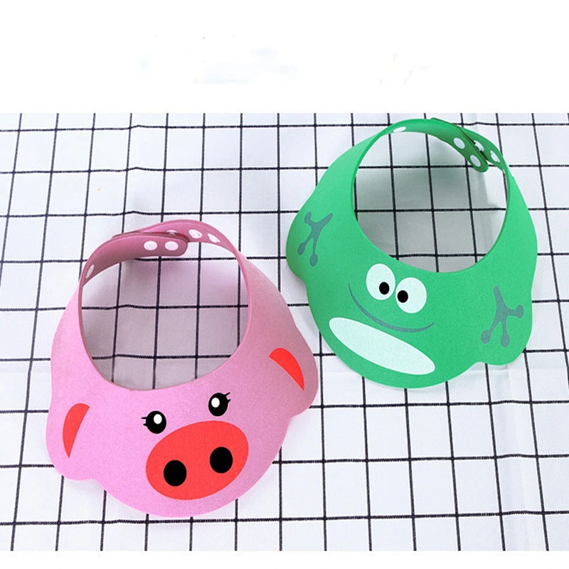 Eco-friendly durable waterproof cute EVA baby shower cap  sunhat for bathing or outdoor activity
