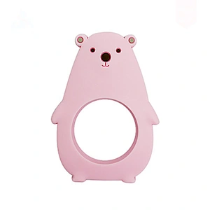 Chinese factory the best teething products teether baby silicone rattle for wholesale