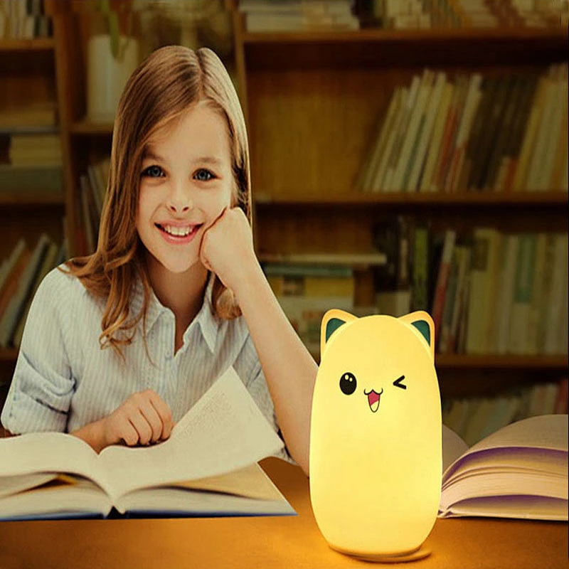 2020 Amazon top sellers USB remote control bed sensor light silicone pat night light for baby for feeding