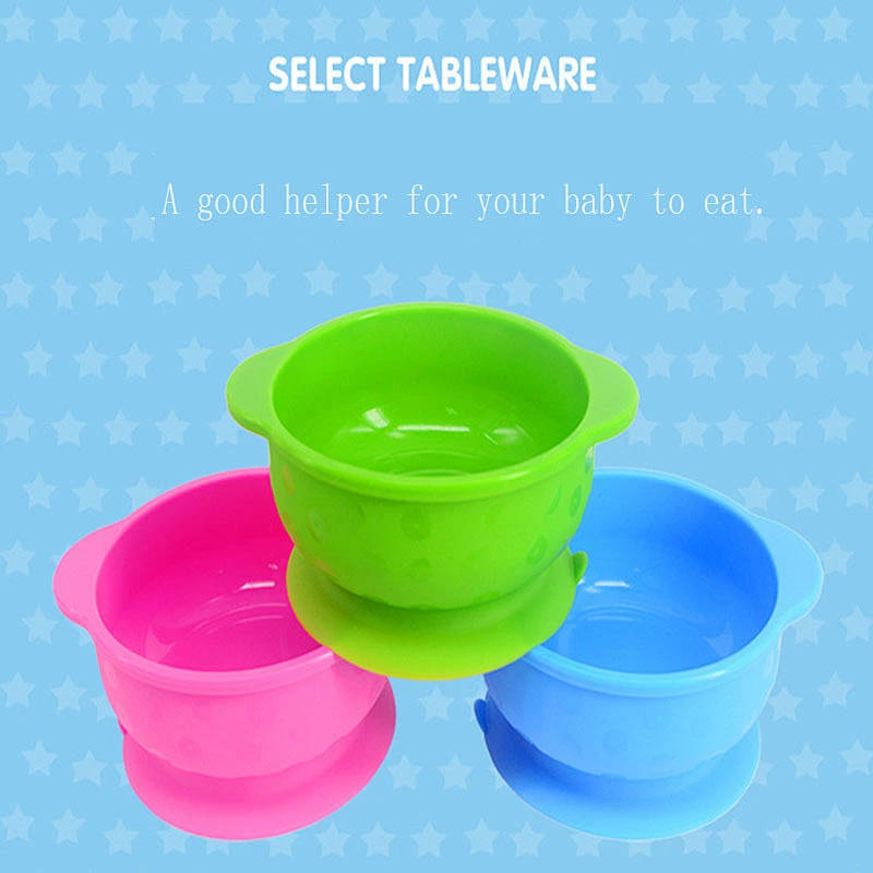 2020 High quality easy to clean non-deformable anti-drop food grade silicone sucker bowl for baby for feeding