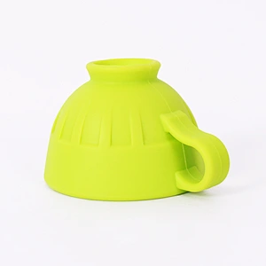 Custom Food grade Silicone Cup Lid Fruit/Footprint  travel coffee  Drinking  cup for kids