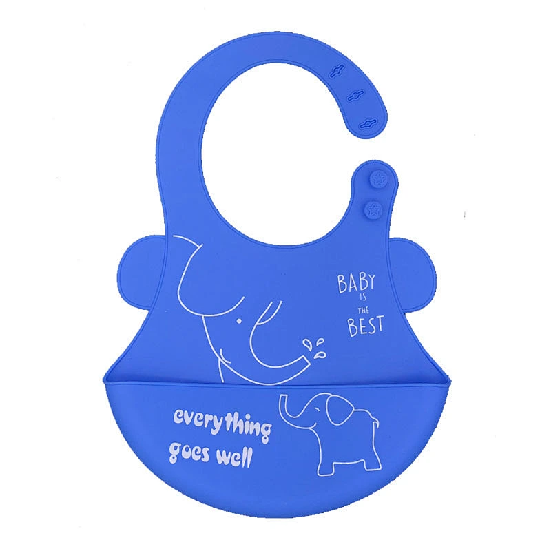 oem Soft,Foldable Silicone Baby Bib  fda waterproof Hook Waterproof - White baby lace bib