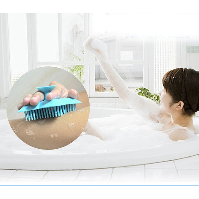 Baby massaging Silicone Shampoo  Brush Shower Body Bath  facial cleanser  hair  brush Infant Massage Brushes
