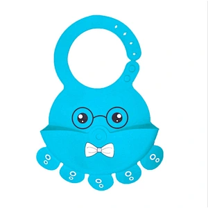 Reusable BPA Free Washable Baby Silicone Bib Heat Resistant For Restaurant