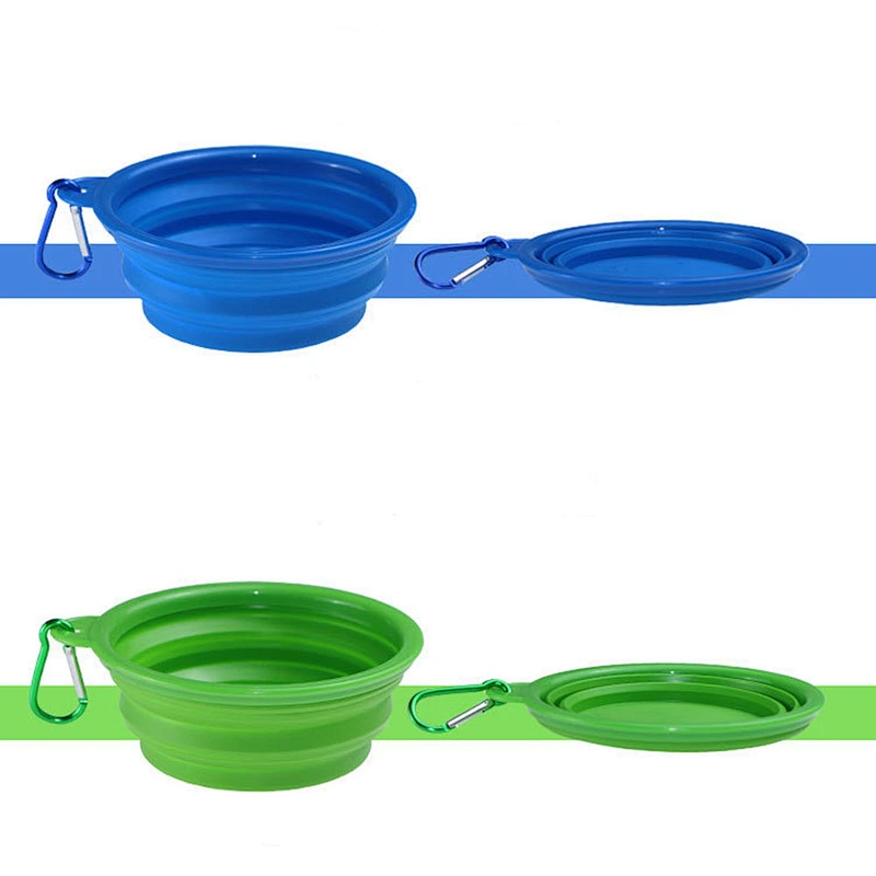 2020 Amazon selling high quality TPE folding portable silicone pet bowl dog bowl for pet