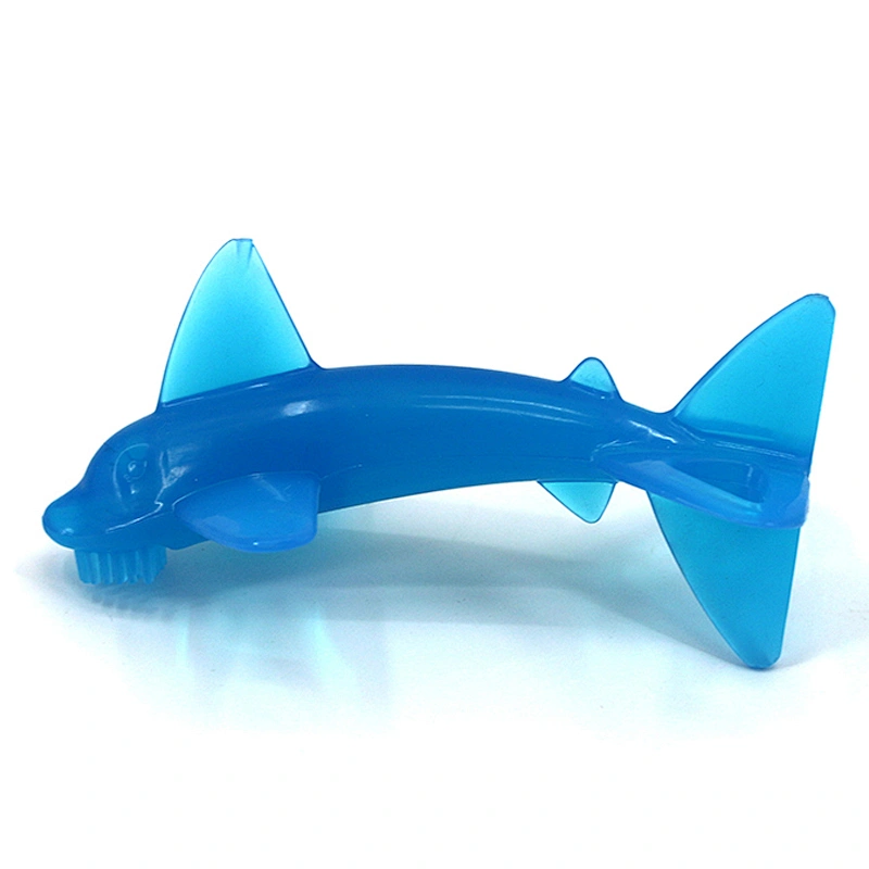 BPA free Safety Food Grade Silicone Baby Teething Toy Shark Teether