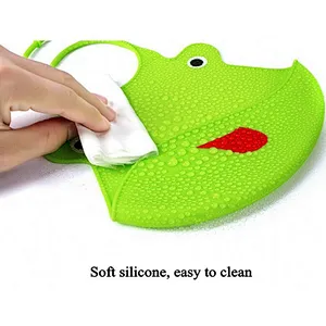 2020 waterproof FDA Soft Baby Bib Easily Clean Silicone Bibs