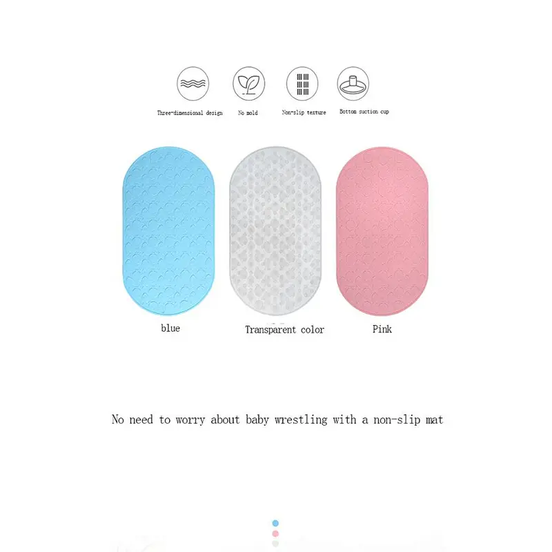 2020 Amazon top sellers non-slip environmentally friendly foldable space saving easy to clean anti-slip mat for baby for bathing