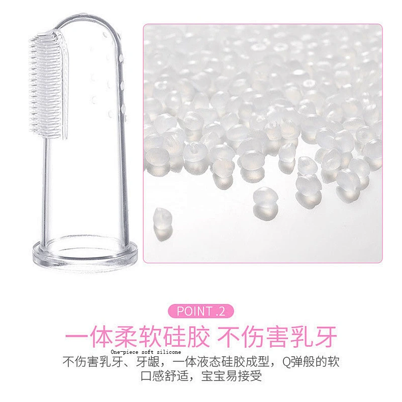 2020 Amazon top sellers soft  safe BPA free baby liquid silicone toothbrush for baby for Caring for baby teeth
