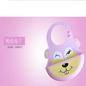 2020 New design custom printed disposable eco-friendly waterproof food-grade silicone rubber baby's bibs for feeding