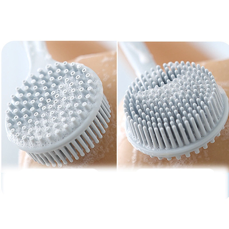 Bath Body Brushes Silicone,   Long Handle Exfoliating Scrubbing Brushes for Shower Scrub  Exfoliating Skin Massage