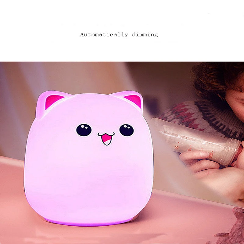 2020 Amazon top sellers USB remote control bed sensor light silicone pat night light for baby for feeding