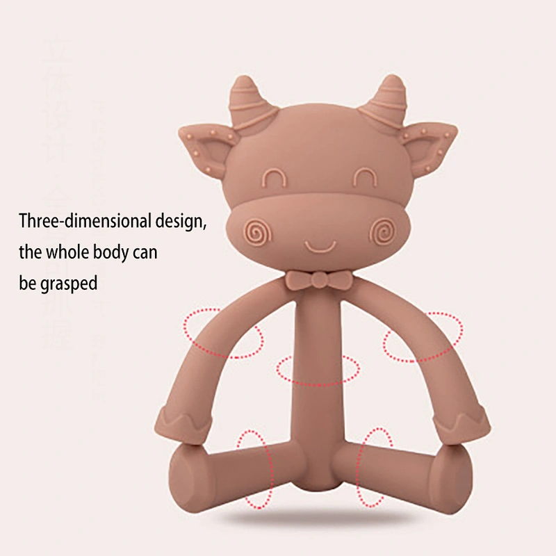 Hot selling baby teether custom 100% food grade silicone new design teethers gel wholesale with a cheap price