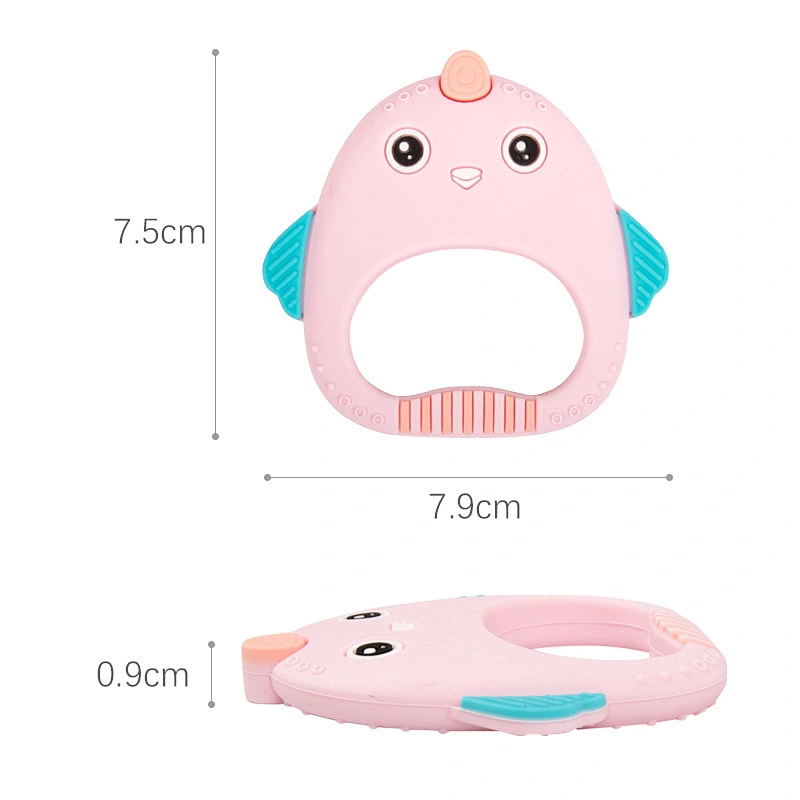 Wholesale price silicone teether toy baby chewing beads bpa free with