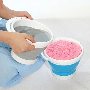 2020 customize cheap Leakproof portable foldable silicone water bucket