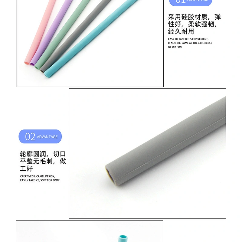 Amazon top sellers eco-friendly recycle healthy  straight food-grade silicone straw for drinks
