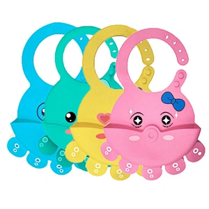 Reusable BPA Free Washable Baby Silicone Bib Heat Resistant For Restaurant
