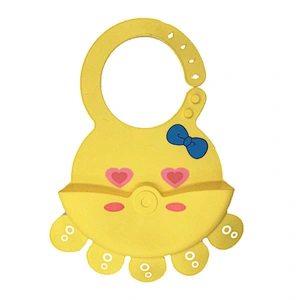 Reusable BPA Free Washable Baby Silicone Bib Heat Resistant For Restaurant