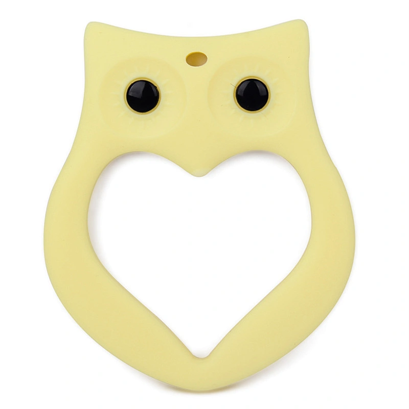 custom Food grade  silicone owl soft toy  teether CPC certification