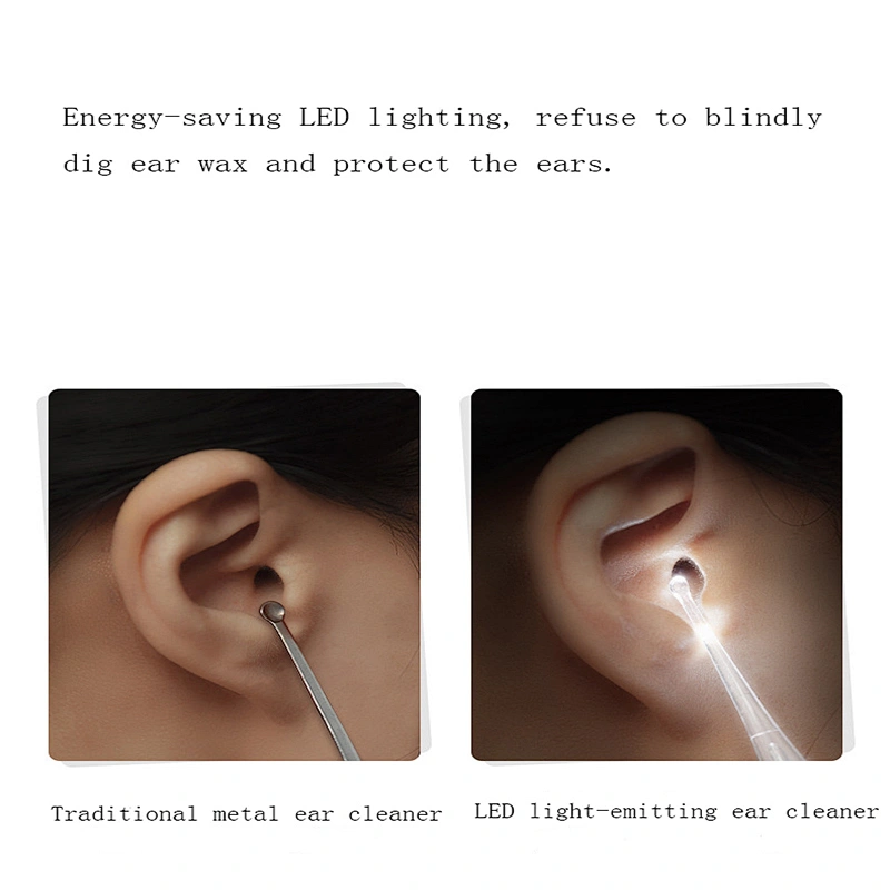 2020 LED light soft and safe ear cleaner wax remover for baby for caring for baby ears