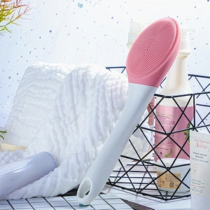 massage bath brush IPX7 grade waterproof silicone Suspension type electric bath hair massage brush
