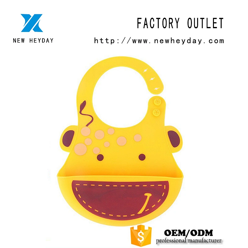 oem baby bibs Foldable Waterproof Food Grade Silicone baby fashion bibs