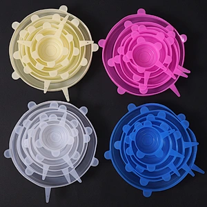2020 Amazon top sellers  elastic stretchable seal leakproof healthy food grade silicone fresh cover for kitchen