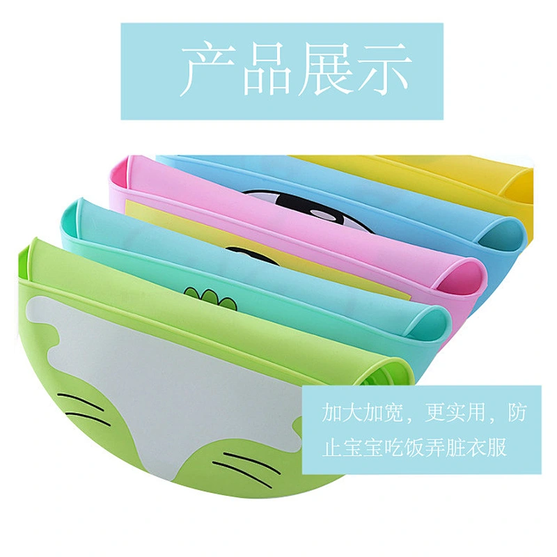 2020 New design custom printed disposable eco-friendly waterproof food-grade silicone rubber baby's bibs for feeding