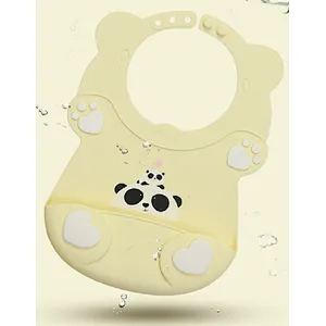 FDA Soft Kids Silicone Baby Bib Feeding Baby Bibs with pocket
