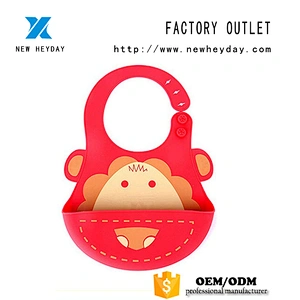 oem baby bibs Foldable Waterproof Food Grade Silicone baby fashion bibs