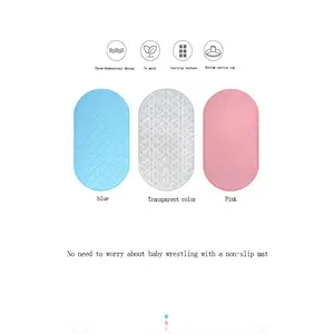 2020 Amazon top sellers non-slip environmentally friendly foldable space saving easy to clean anti-slip mat for baby for bathing