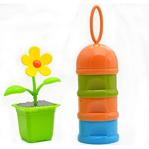 Customize waterproof small plastic storage box vacuum food container travel using milk powder dispenser China manufacturer