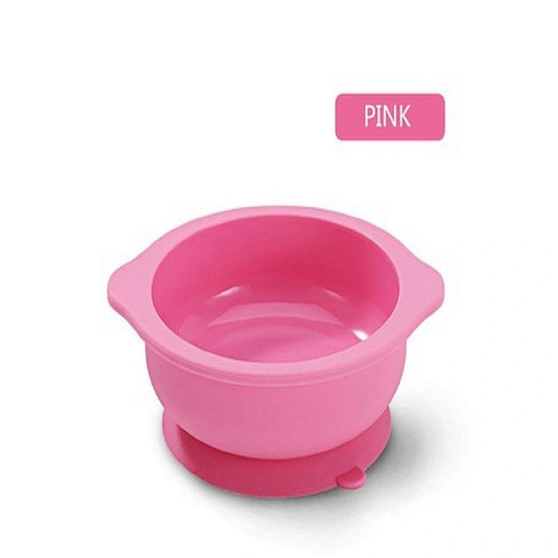 Colorful food grade silicone baby feeding bowl
