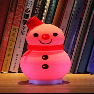 New trend colorful lightweight christmas light silicone night light charging  for baby for sleeping