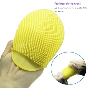custom  glue brush silicone facial cleansing brush private label