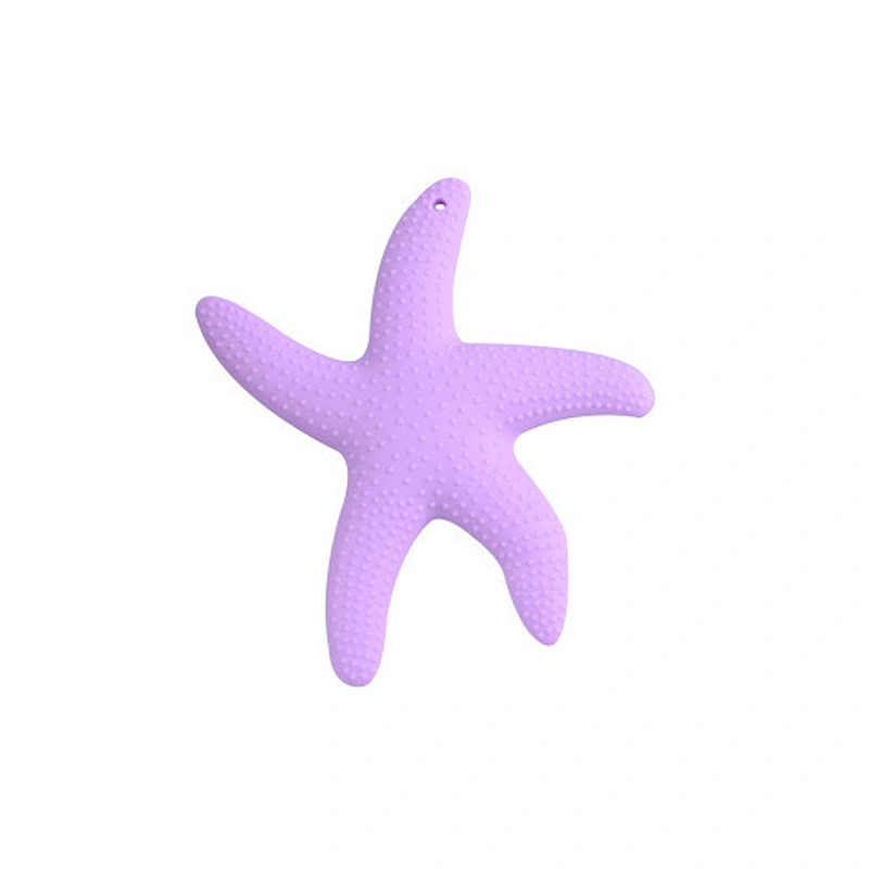 Food Grade OEM Custom Baby Starfish Teether Toy