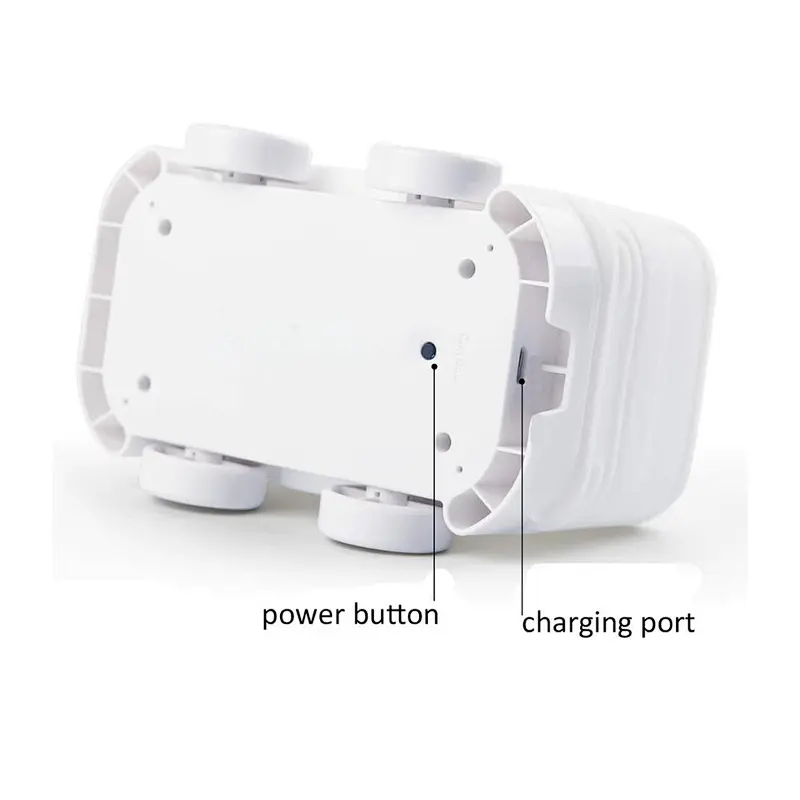 Colorful silicon night lamp rabbit sensor light rotating projector with fair price