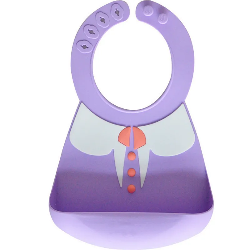 Waterproof Case Food Grade Silicone Baby Bandana Drool Bibs For Children