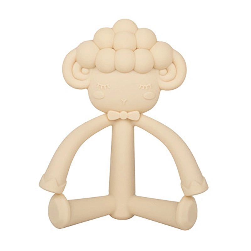 Fashion baby silicone teether beads with finger toothbrush wholesale teething toy At Price