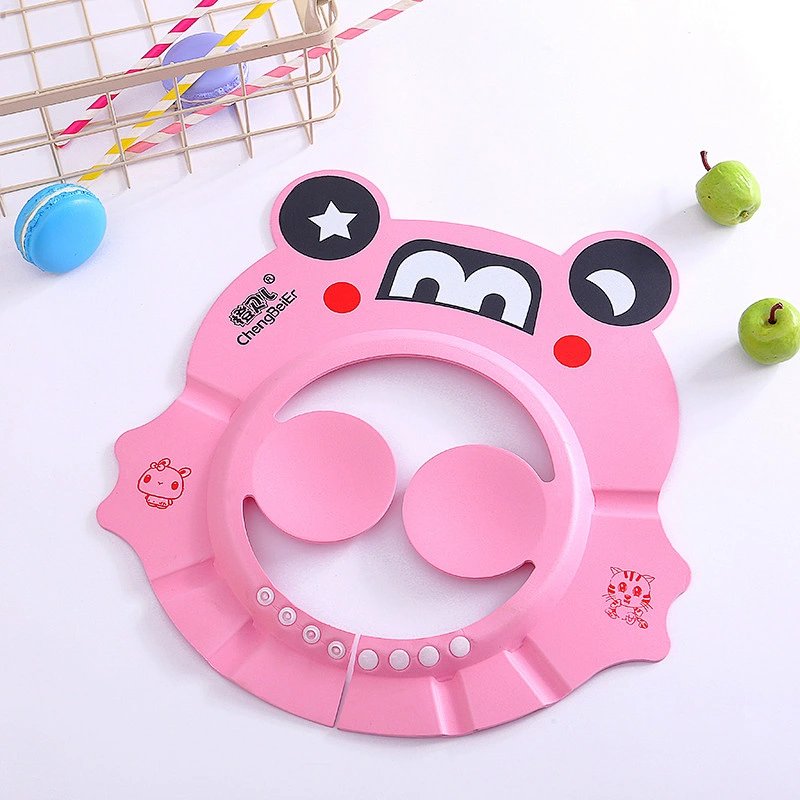 Eco friendly non toxic baby bath cap baby silicone adjustable shower shampoo cap