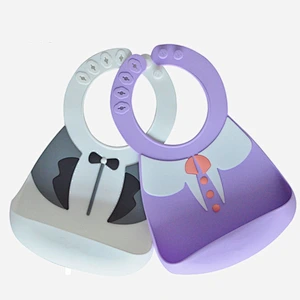 Waterproof Case Food Grade Silicone Baby Bandana Drool Bibs For Children