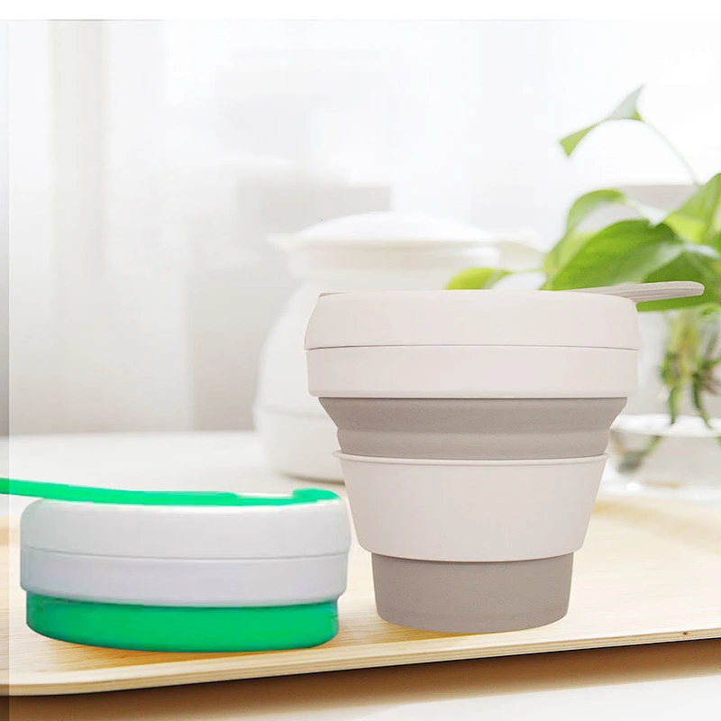 2020 Amazon top sellers  easy to carry foldable silicone coffee cup for outdoor sports or leisure travel