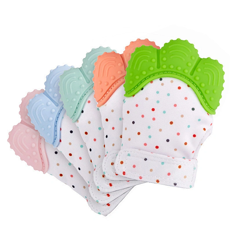 China Big Factory Good Price silicone teething mittens for baby mitten soothing with Bestar