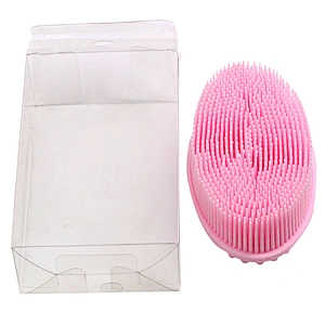 2020 Amazon top sellers soft durable flexible waterproof food-grade silicone bath brush for baby for bath