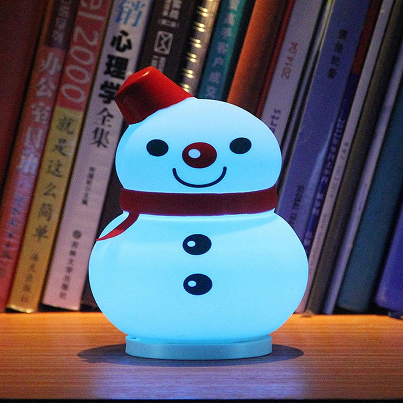 New trend colorful lightweight christmas light silicone night light charging  for baby for sleeping