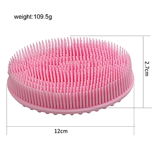 2020 Amazon top sellers soft durable flexible waterproof food-grade silicone bath brush for baby for bath