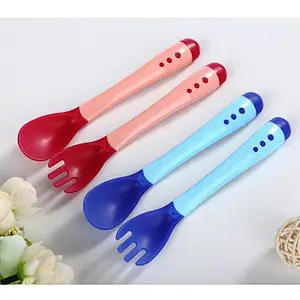factory custom wholesale Baby thermal  eating bottle spoon  thermo