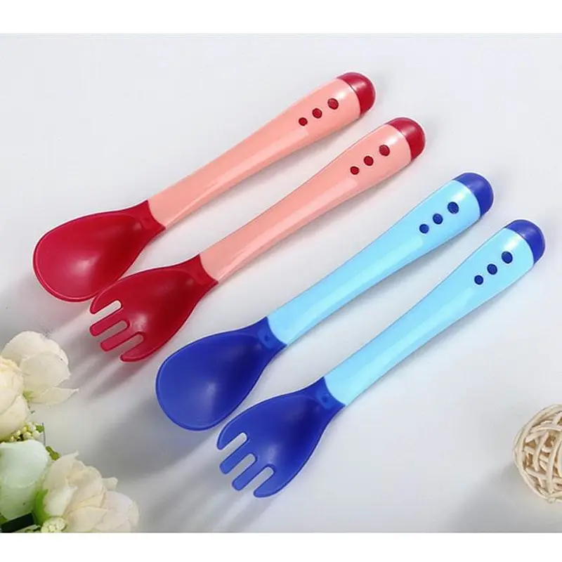 factory custom wholesale Baby thermal  eating bottle spoon  thermo