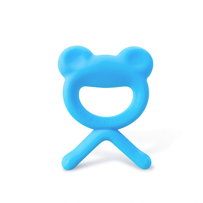 Comfortable new design baby wholesale silicone teether rattle toy monkey supplier